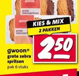 Nettorama gwoonº grote zebra spritsen aanbieding