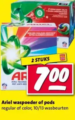 Nettorama Ariel waspoeder of pods aanbieding