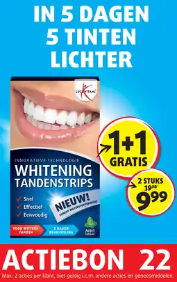 Lucovitaal Whitening Tandenstrips aanbieding