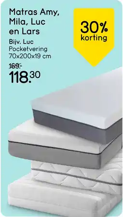 Leen Bakker Matras Amy, Mila, Luc en Lars aanbieding