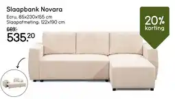 Leen Bakker Slaapbank Novara aanbieding