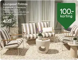 Leen Bakker Loungeset Palmas aanbieding