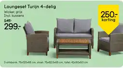 Leen Bakker Loungeset Turijn 4-delig aanbieding