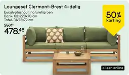 Leen Bakker Loungeset Clermont-Brest 4-delig aanbieding