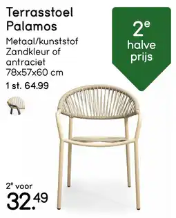 Leen Bakker Terrasstoel Palamos aanbieding