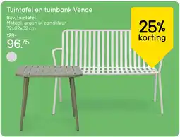 Leen Bakker Tuintafel en tuinbank Vence aanbieding