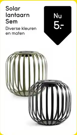 Leen Bakker Solar lantaarn Sem aanbieding