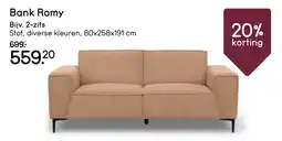 Leen Bakker Bank Romy aanbieding