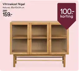 Leen Bakker Vitrinekast Nigel aanbieding