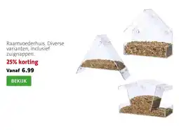 Intratuin Raamvoederhuis. Diverse varianten, inclusief zuignappen. aanbieding