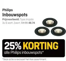 Hubo Philips Inbouwspots aanbieding