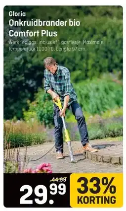 Hubo Gloria Onkruidbrander bio Comfort Plus aanbieding