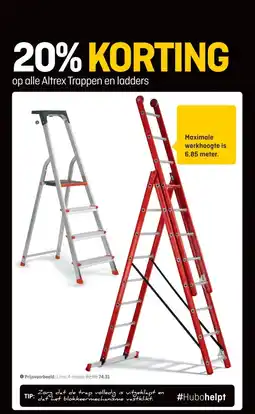 Hubo op alle Altrex Trappen en ladders aanbieding