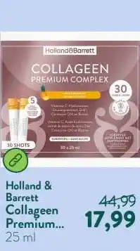 Holland & Barrett Collageen Premium Complex Ananassmaak - 30 shots aanbieding