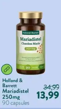 Holland & Barrett Mariadistel 250mg aanbieding