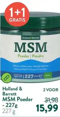 Holland & Barrett MSM Poeder - 227g aanbieding