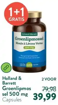 Holland & Barrett Groenlipmossel 500 mg aanbieding
