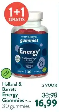 Holland & Barrett Energy Gummies - 30 gummies aanbieding