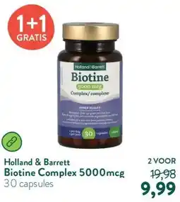 Holland & Barrett Biotine Complex 5000mcg aanbieding