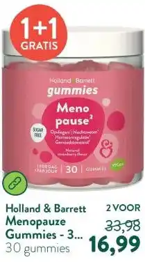 Holland & Barrett Menopauze Gummies - 30 gummies aanbieding