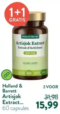 Holland & Barrett Artisjok Extract 350mg aanbieding