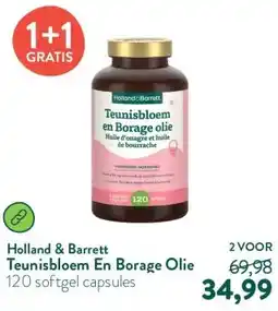 Holland & Barrett Teunisbloem En Borage Olie aanbieding