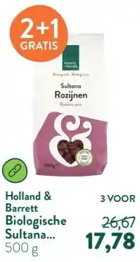 Holland & Barrett Biologische Sultana Rozijnen aanbieding