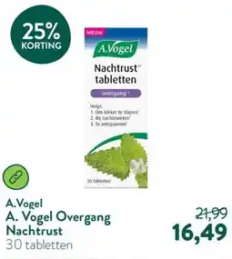 Holland & Barrett A. Vogel Overgang Nachtrust aanbieding
