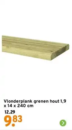 GAMMA Vlonderplank grenen hout 1,9 x 14 x 240 cm aanbieding