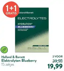 Holland & Barrett Elektrolyten Blueberry aanbieding