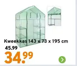 GAMMA Kweekkas 143 x 73 x 195 cm aanbieding