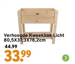 GAMMA Verhoogde Kweekbak Licht 80,5X37,3X78,2cm aanbieding