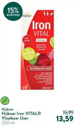 Holland & Barrett Hübner Iron VITAL® Vloeibaar IJzer aanbieding