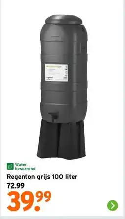 GAMMA Regenton grijs aanbieding