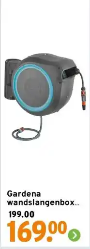 GAMMA Gardena wandslangenbox Roll Up 25 meter incl. tuinspuit aanbieding
