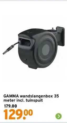 GAMMA GAMMA wandslangenbox 35 meter incl. tuinspuit aanbieding