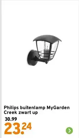 GAMMA Philips buitenlamp MyGarden Creek zwart up aanbieding