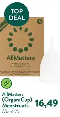 Holland & Barrett (OrganiCup) Menstruatiecup aanbieding