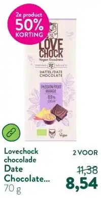 Holland & Barrett Date Chocolate Passion Fruit Mango 69% – 70g aanbieding