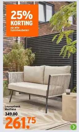GAMMA Loungebank Montana aanbieding