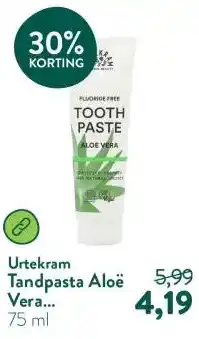 Holland & Barrett Tandpasta Aloë Vera Fluoridevrij aanbieding