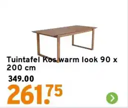 GAMMA Tuintafel Kos warm look 90 x 200 cm aanbieding