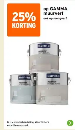 GAMMA op GAMMA muurverf aanbieding
