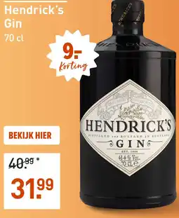 Gall & Gall Hendrick's 70CL aanbieding
