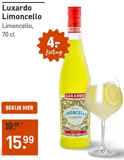 Gall & Gall Luxardo Limoncello 70CL aanbieding