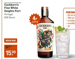 Gall & Gall Cockburn's Fine White Heights Port 75CL aanbieding