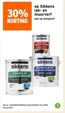 GAMMA op Sikkens lak- en muurverf aanbieding
