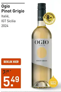 Gall & Gall Ogio Pinot Grigio 75CL aanbieding