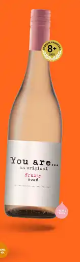 Gall & Gall You Are An Original Fruity Rose 75CL aanbieding