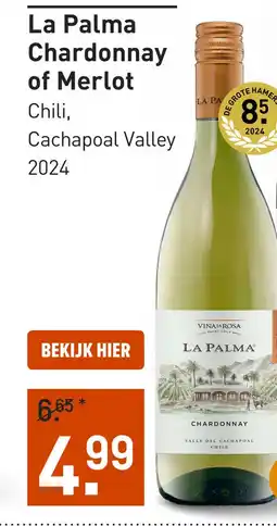 Gall & Gall La Palma Chardonnay 75CL aanbieding